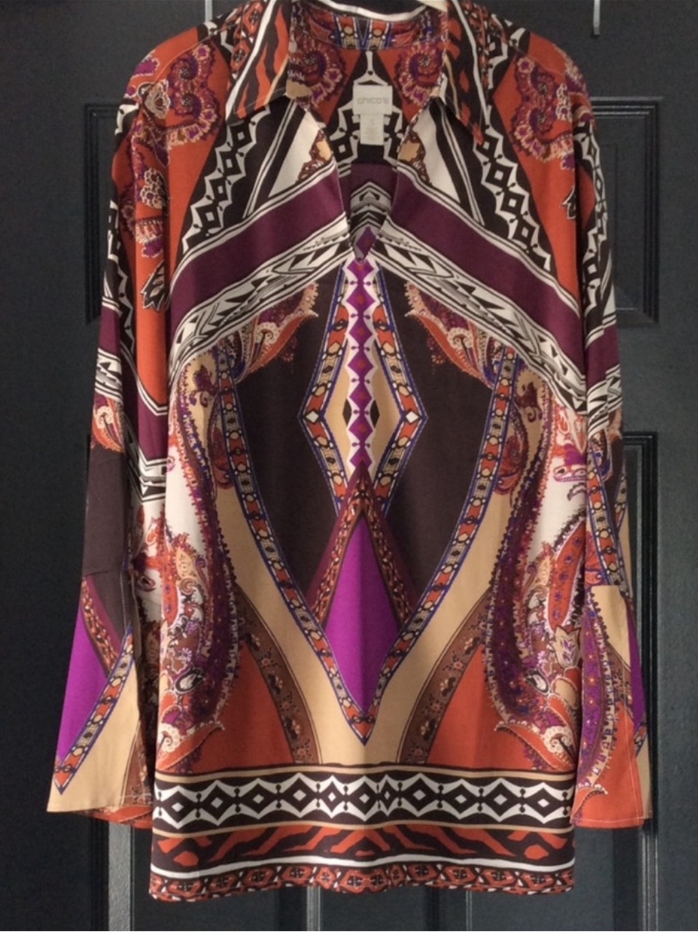 NWOT Chico’s Gorgeous Statement Sleeve Tunic - Picture 5 of 10